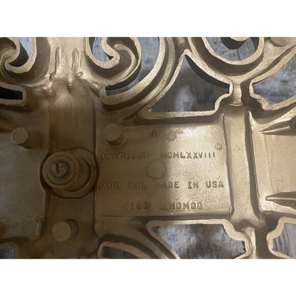 VTG HOMCO DART 4193 Gold ORNATE WALL CANDELABRA CANDLE HOLDER SCONCES - Picture 10 of 10